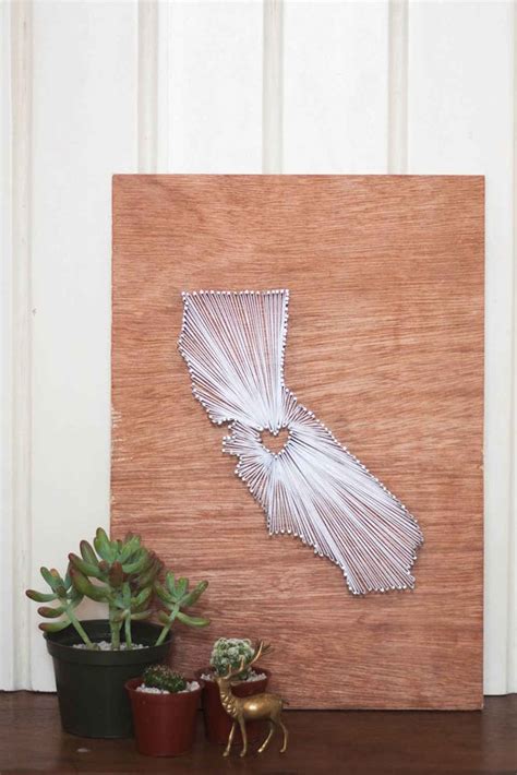 DIY String Art Tutorial | State Themed Wall Art | DIY Projects