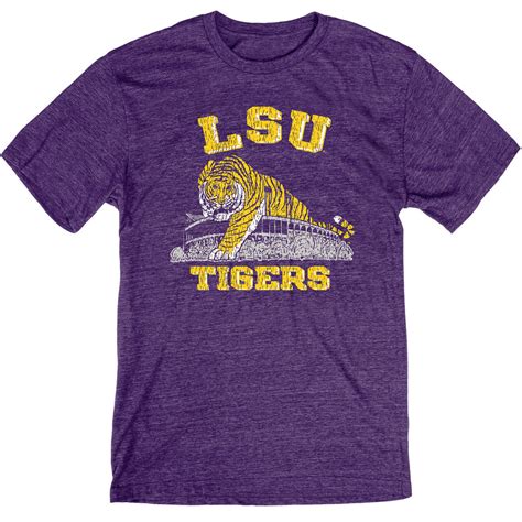 Lsu Tigers Blue 84 Reserve Collection Colosseum Tri Blend T Shirt Pu — Bengals And Bandits