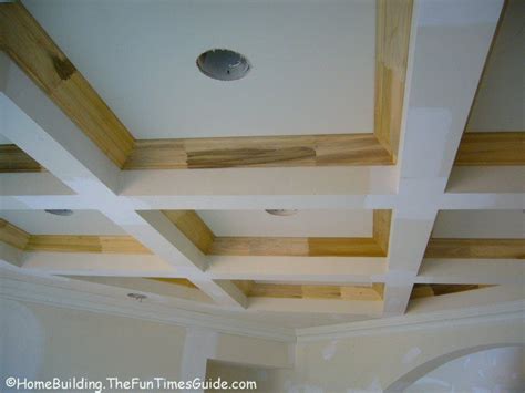 13 cool ideas to make your ceilings metallic and shiny. Image result for drywall idea | Coffered ceiling, Build ...