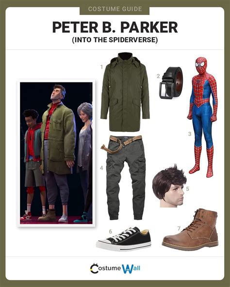 Dress Like Peter B Parker Into The Spider Verse Costume Halloween