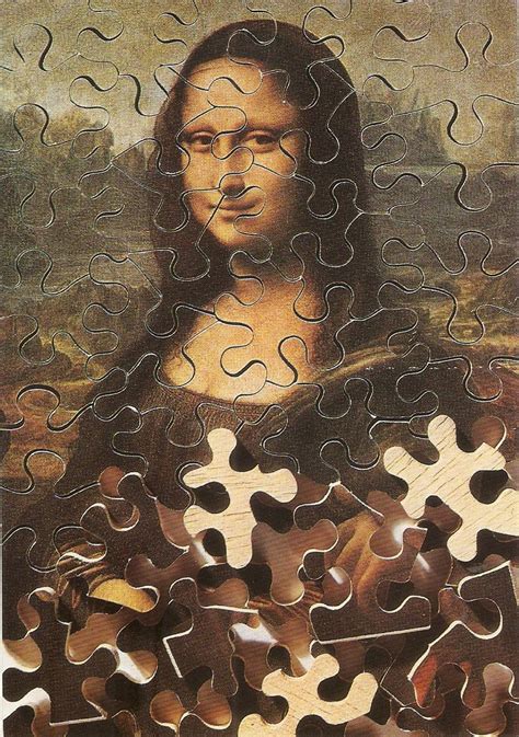 Mona Puzzle Mona Lisa Artwork Leonardo Da Vinci
