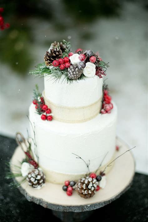 6 Super Dreamy Winter Wonderland Wedding Cakes