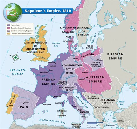 Napoleonic Europe 1812 Map