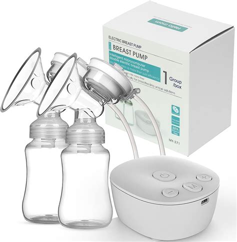 Breast Pump Yumcute Double Electric Breast Pump Portable Anti Overflow Massaging Modes Usb