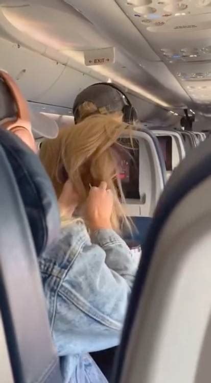 Plane Passenger Sticks Chewing Gum Into Woman S Hair And Dunks It In Coffee