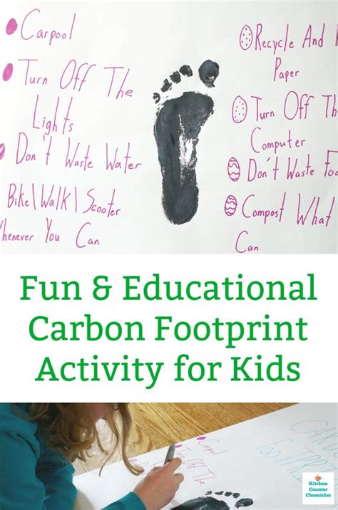 What Is A Carbon Footprint A Carbon Footprint Activity For Kids
