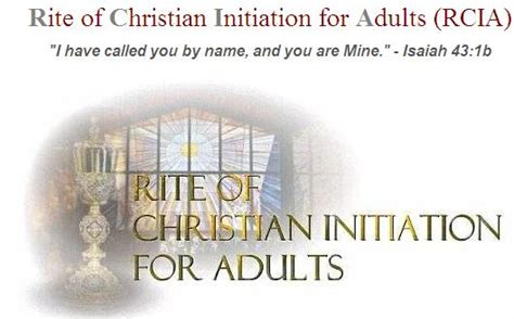 Invitation To The Rcia St Peter Apostle Mission Parish
