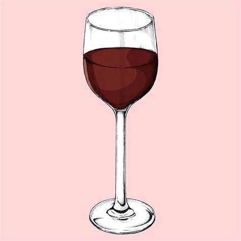 Hand Drawn Red Wine Glass Download Free Vectors Clipart Graphics
