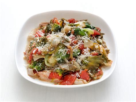 Braised Escarole With Tomatoes Recipe From Food Network Kitchen Via