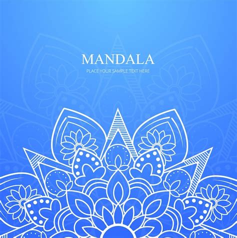 Free Vector Blue Mandala Background