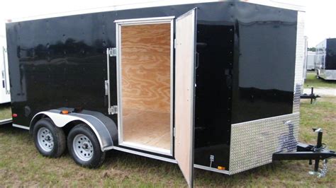 .which type of motorcycle trailers you prefer from styles that include enclosed trailers or low open trailers. nice New 6x12 Enclosed Cargo Trailer Tandem Motorcycle ...
