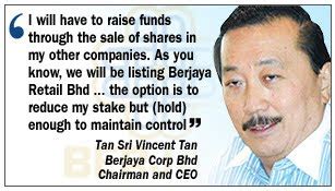 Berjaya group staff loyalty scheme. Talk About Share Market: BERJAYA CORP CEO: Vincent Tan to ...