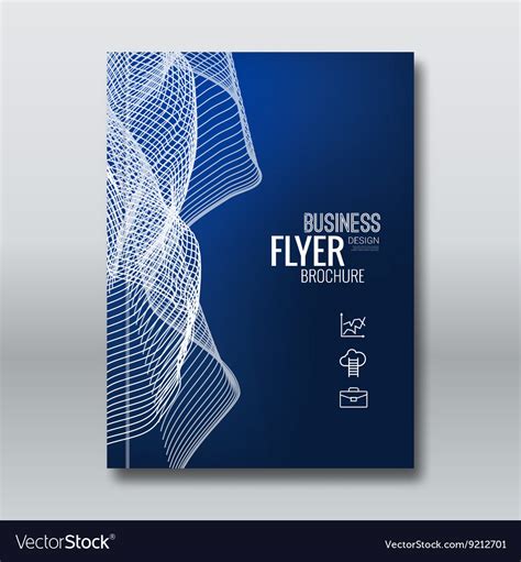Abstract Brochure Flyer Book Cover Design Vector Image