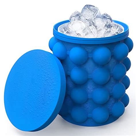 Alladinbox Ice Cube Mold Ice Trays Large Silicone Ice Bucket 2 In 1