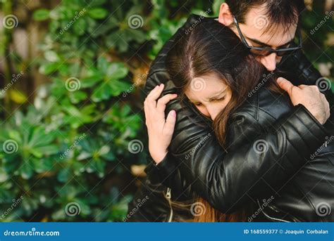 Couple In Love With Solved Problems Boyfriend Consoles His Girlfriend