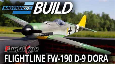 Flightline Fw 190 D 9 Dora 850mm Build Video Motion Rc Youtube