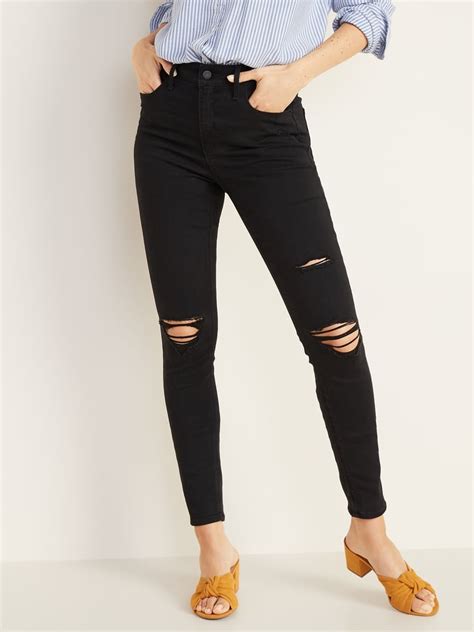 Old Navy High Waisted Distressed Rockstar Super Skinny Jeans The Best