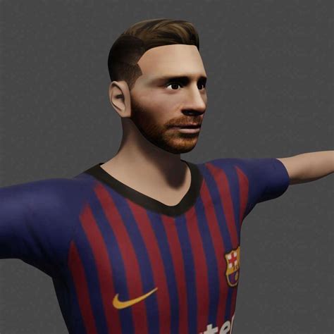 Lionel Messi 3d Model By Petar Doychev