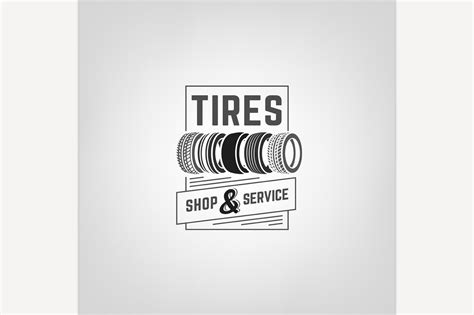 Tires Shop Logo | Custom-Designed Icons ~ Creative Market