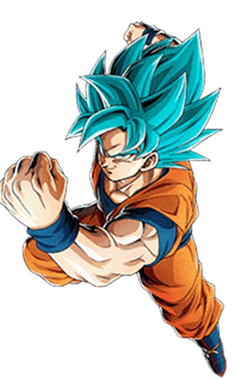 Super Saiyan Blue Goku Dokkan Battle Render 6 By Princeofdbzgames On