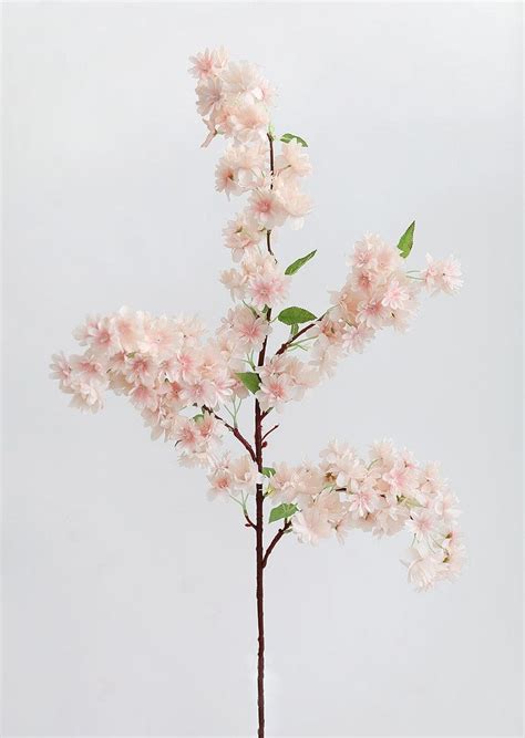 Artificial Cherry Blossoms At Pink Cherry Blossom Branch