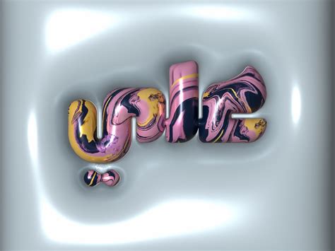 Inflated 3d Typography By Abdeali Saifee On Dribbble