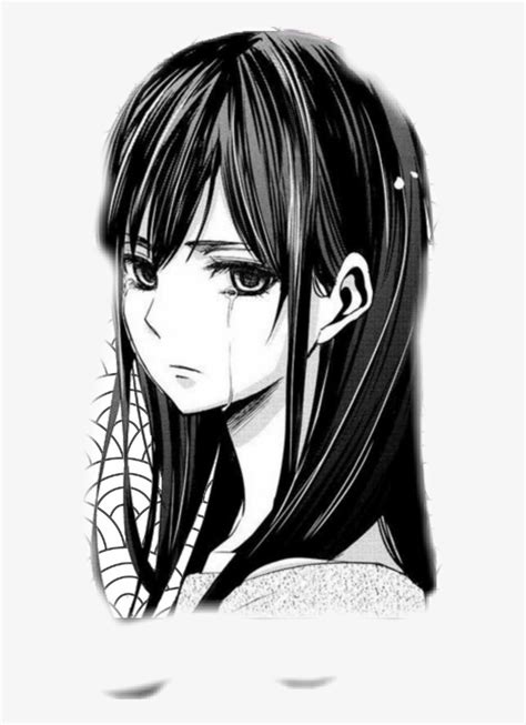 Sad Anime Manga Girl Free Transparent Png Download Pngkey
