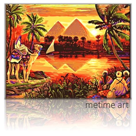 Paint By Numbers | Sunset Pyramid | MeTime Art