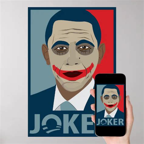 Anti Obama Joker Poster Zazzle