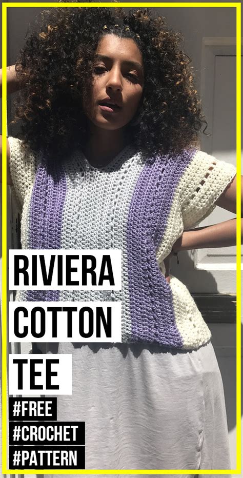 Crochet Riviera Cotton Tee Free Pattern Crochet Halter Top Pattern