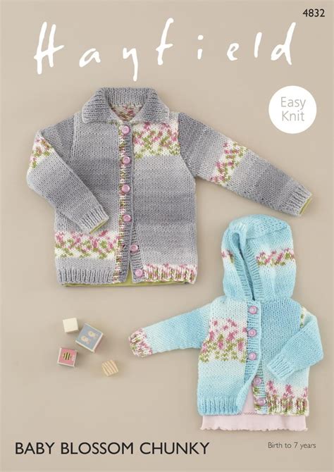 Sirdar 4832 Knitting Pattern Baby Childrens Easy Knit Cardigans In