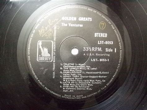 The Ventures Golden Greats Diff Disc Rare Lp Record Vinyl India Efgh Ebay