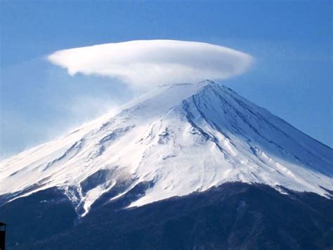 Mt Fuji Lenticular Clouds Mount Fuji Sky And Clouds