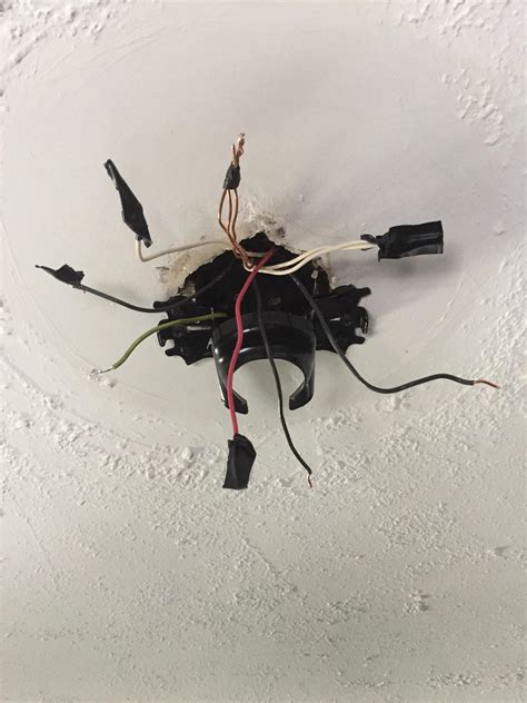 Red Black And White Wires Coming From Ceiling Canvas Depot