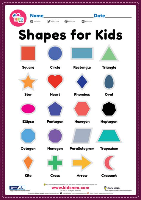 Simple Shapes For Kids Denretirement