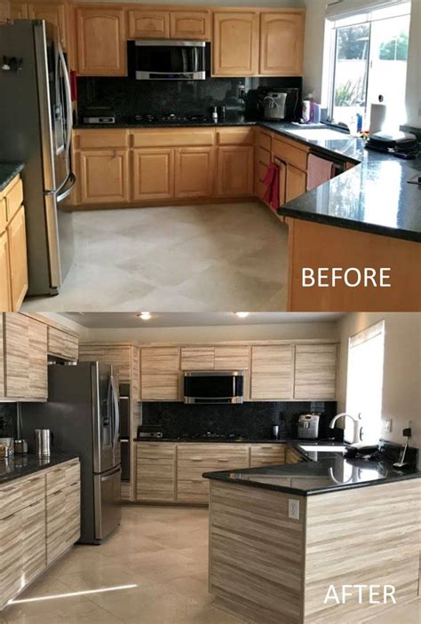 Cabinets before or after flooring. Kitchen Cabinet Reface-Before and After | Refacing kitchen ...