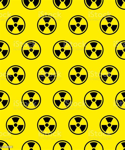 Radioactivity Warning Sign Pattern Stock Illustration Download Image