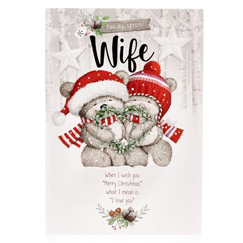 On your birthday, i just want you to know that i feel blessed having a wife like you who is less of a wife and more of an angel. Christmas Card - Hugs Special Wife | Card Factory