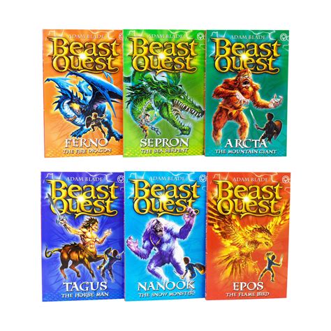 Beast Quest 6 Books Collection Set Series 1 By Adam Blade Paperback