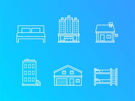 Property Type Icons By Jonathan Yap On Dribbble