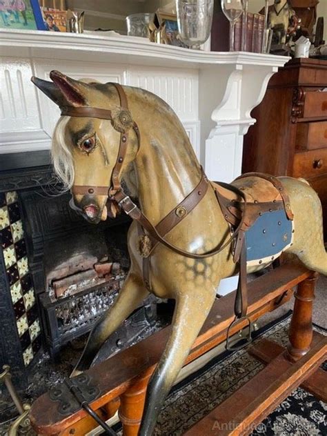 Antiques Atlas F H Ayres Extra Carved Rocking Horse Original
