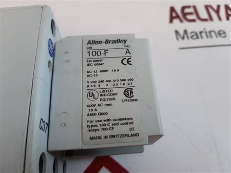 Allen Bradley 100 F Circuit Breaker Auxiliary Switch With Overload