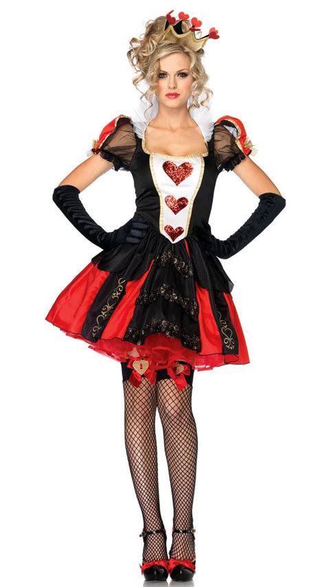 Alice In Wonderland Royal Queen Of Heart Costume For Women Halloween