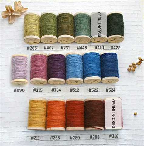 Wool Embroidery Thread 100% Wool Thread Rustic Wool Thread - Etsy