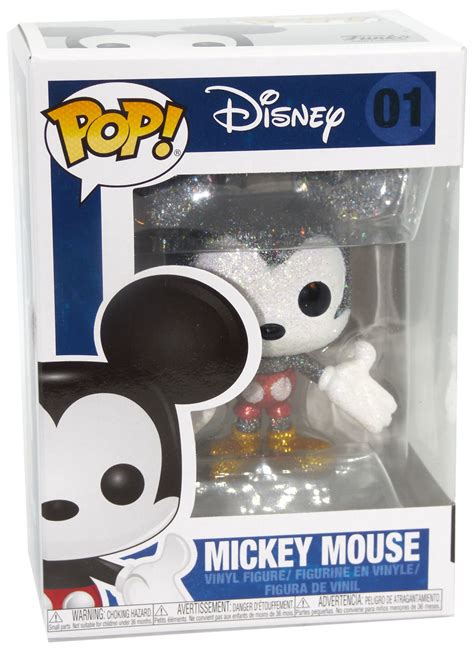 Funko Pop Disney 01 Mickey Mouse Glitter Diamond Collection New