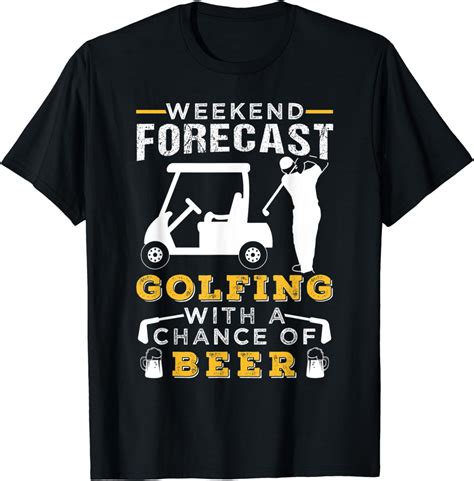 Funny Golfing And Beer Design With Golf Cart T Shirt Clothing