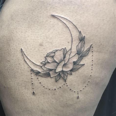 Loved Getting To Do This Delicate Crescent Moon Swollen Hip And