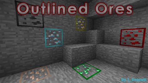 Outlined Ores Minecraft Texture Pack