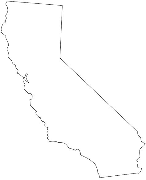 California Map Outline Transparent / California Outline California Transparent Hd Png Download ...