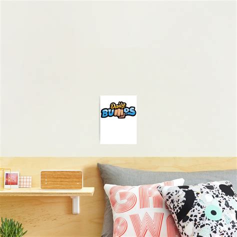 Daily Bumps Logo Photographic Print For Sale By Rosiepfeffer Redbubble